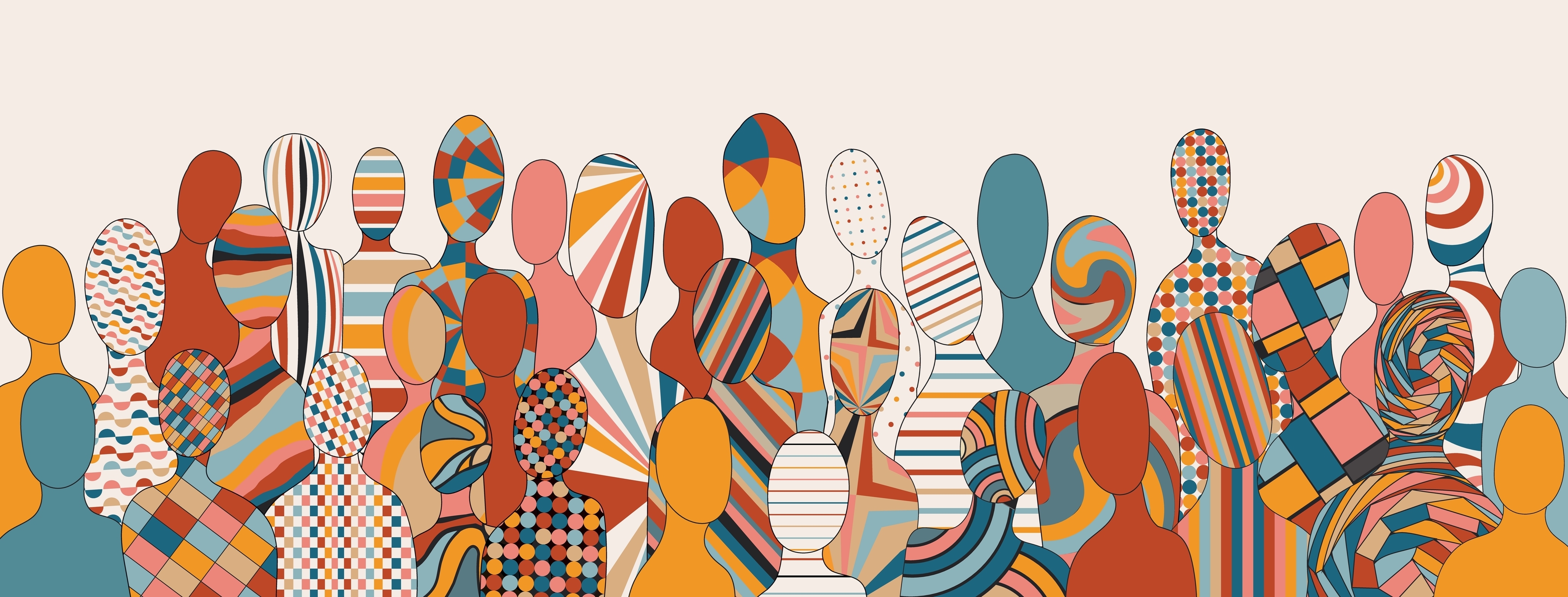 Diverse People Silhouettes